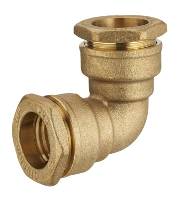 Coude égal pour tuyau PE - laiton - Ø 25 mm NOYON THIEBAULT