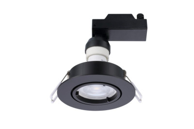 Spots à encastrer inclinables Sylspot Kit - IP20 - 345 lm 830 Incl - noir - boîte de 3 pièces SYLVANIA