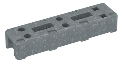 Plot plastique pour clôture de chantier - 770x133x385 mm - 14 kg HERAS