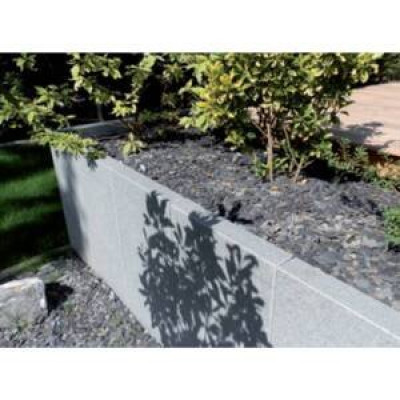 Palissade granit gris foncé flammée 100 x 8 x 50 cm SEPA