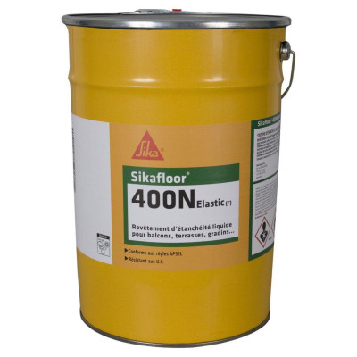 Revêtement d'étanchéité Sikafloor 400 N Elastic FR - gris 7040 - seau de 6 kg SIKA
