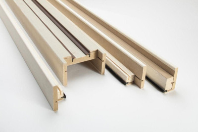 Kit intégral 2en1 simple 100x203 cm prépeint blanc cloison 100 mm SCRIGNO