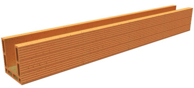 Linteau grande longueur LGL Maxi Linteau 200x200 mm longueur 2000 mm POROTHERM