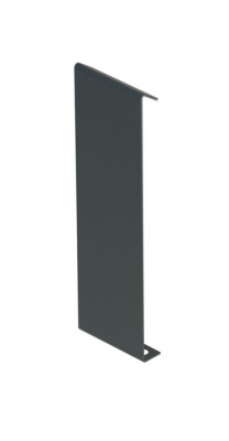 Jonction droite Jouplast laque anthracite ral 7016 texture hauteur 100 mm JOUPLAST