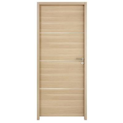 PORTE PIGMENTS LIN BRILLANT/INOX 76.7x39.7 DROITE