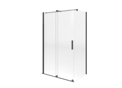 RETOUR POUR PAROI COULISSANTE MAXXI 2 LARGEUR 90 NOIR