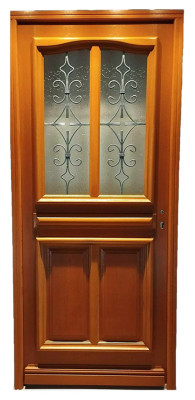 Porte d'entree Bois vitree, Vauban, H,200xl,90  p,gauche Cotes Tableau