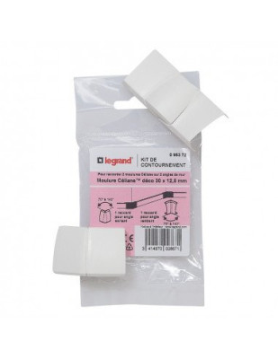 Kit de contournement pour moulure Céliane déco 30x12,5mm - Legrand