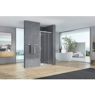 PORTE COULISSANTE 3 PARTIES MARILOU 8/6 MM VT-CHROME L80