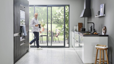 PORTE CASSETTE ASPECT BOIS NUANCES ARDOISE MAT 34.7x59.7