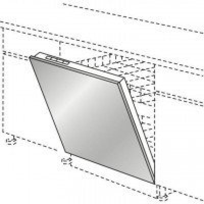 PORTE LAVE VAISSELLE PIGMENTS LIN BRILLANT NOIR 76.7x59.7