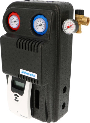 Groupe de transfert solaire 230 V - 50 Hz - 172x111x49 mm - départ / retour FF 3/4" avec régulation RS4 THERMADOR