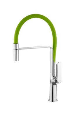 Mitigeur 47X24 cm avec bec flexible femelle 3/8’’ pour évier Tubig chromé - vert THERMADOR