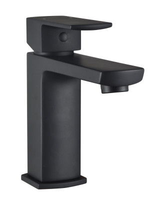 Mitigeur pour lavabo Dour noir - vidage clic-clac laiton assorti Hauteur 158 mm THERMADOR