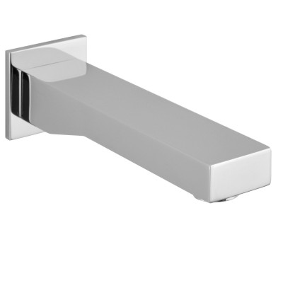 Bec baignoire laiton chromé pour système encastré section carrée - Longueur 156 mm - THERMADOR