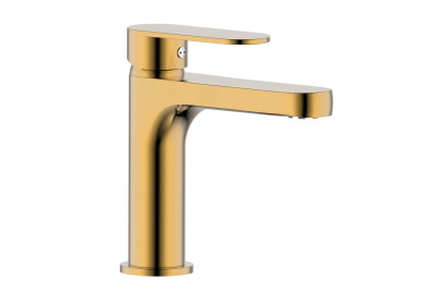 Mitigeur pour lavabo Wossa cuivré PVD - vidage clic-clac laiton assorti - hauteur 360 mm THERMADOR