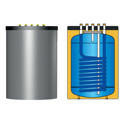 Boiler ECS  avec échangeur pour chaudière 120 L  - C