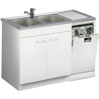 Ensemble meuble cuisine 1400 x 57 mm+ evier inox - FRANKE AQUARINE