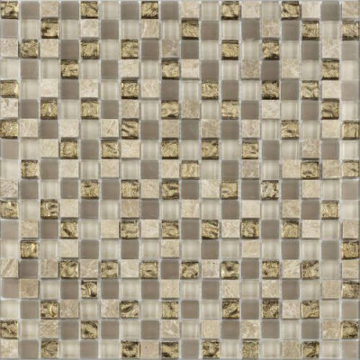 Faïence Barwolf Tuscany pompei brown chip mosaîque 1,5x1,5 cm 29,8x29,8 cm GL-17006 BARWOLF
