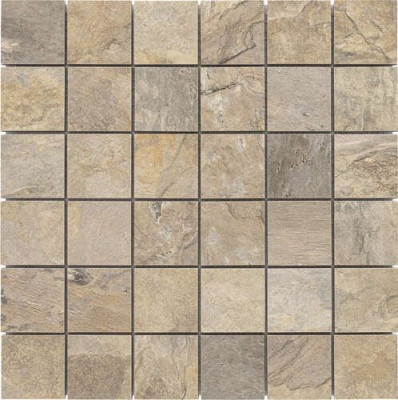 Grès Cérame émaillé Bärwolf Rustic Stone white sand chip mosaïque 4,8 x 4,8 cm 29,8 x 29,8 cm KEG-20030 BARWOLF