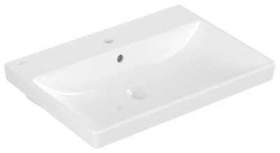 Lavabo Avento blanc 65 cm pour robinetterie à 3 trous avec trop-plein 41586501 VILLEROY ET BOCH