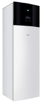 Unité intérieure au sol Daikin Altherma 3H MT  Taille 12 monophasée 180 L Chauffage d'appoint intégré deux zones Facilité d'accès aux pièces hydrauliques Mise en service simplifiée Pilotage à distance ETVZ12S18E6V DAIKIN