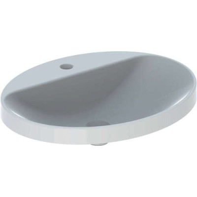 Vasque VARIFORM ovale à encastrer 60x48cm sans trop plein blanc 500.726.01.2 GEBERIT