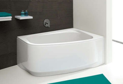 Tablier baignoire asymétrique FRISBEE 160 x 90 version gauche blanc L26FR3A1101 LEDA