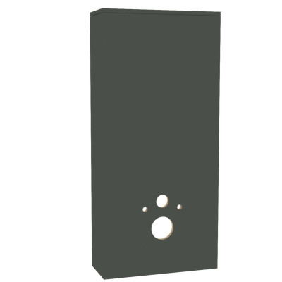 Meuble habillage bâti support Alterna Plénitude Hauteur 130 cm Largeur 60 cm Profondeur 24 cm Vert forêt ALTERNA