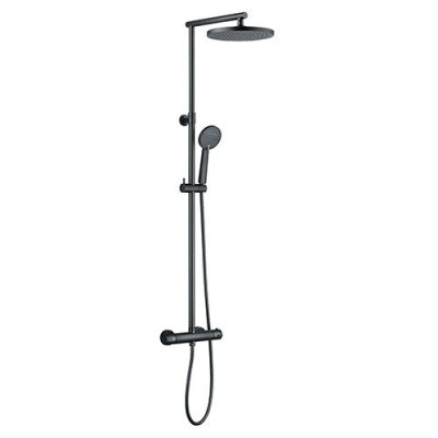 Edouard Rousseau - Colonne de Douche Thermostatique GRAFITO - Gris anthracite
