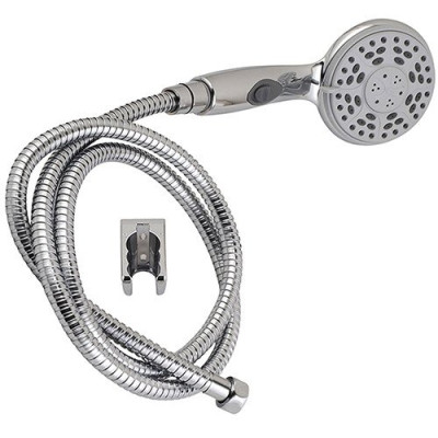 ROUSSEAU - Ensemble douchette 3 jets STOP'O + Flexible + Support - Chromé