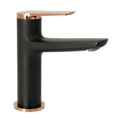 Edouard Rousseau - Mitigeur Lavabo KAITO - Noir / Rose Gold