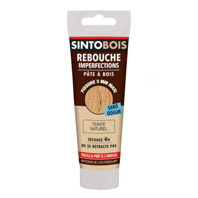 PATE A BOIS NATUREL TUBE 80 g 35905 SINTO