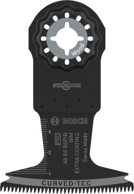 Lame de scie oscillante Pro AII 65 BSPIB Starlock bi-métal bois dur 65x40mm - BOSCH - 2608669082