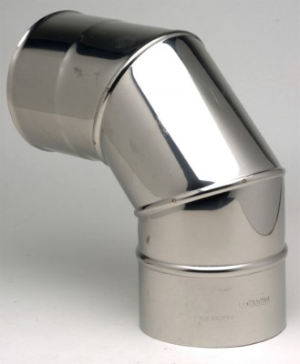 Coude inox 304 EQ90° 3 parties diamètre 130mm TEN