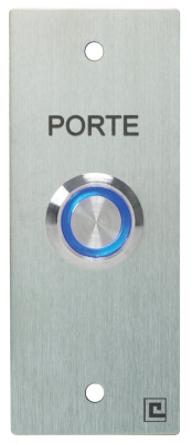 Bouton poussoir NO/NF sur plaque inox 80x80mm avec 2 vis anti-vandales - HERACLES - PL80NFL