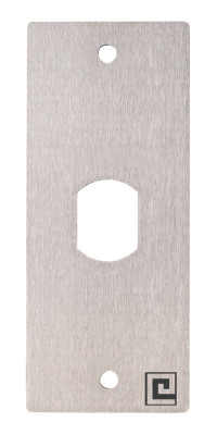 Plaque inox 40x100mm T25 avec 2 vis antivandales - HERACLES - PCA-PL40PP