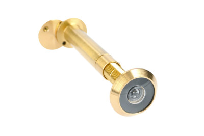 Microviseur pour porte de 60 à 80mm et 85 à 100mm diamètre 12mm laiton poli - HERACLES - MICRO-31