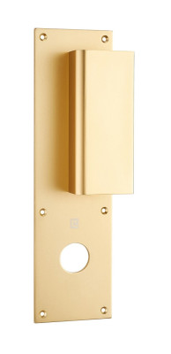 Poignée palière aluminium type Bastille 70x250mm champagne trou de 24 - HERACLES - I-231102TR24