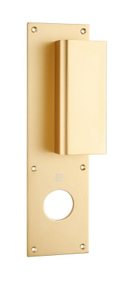 Poignée palière aluminium type Bastille 70x250mm champagne trou de 24 - HERACLES - I-231102TR24