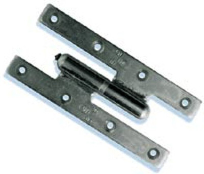 Paumelle Picarde soudée bout carré 200x80mm gauche brut - TORBEL - PBL228G0