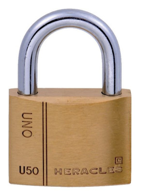 Cadenas standard laiton UNO 35mm s'entrouvrant anse en U - HERACLES - I-CAD35MV