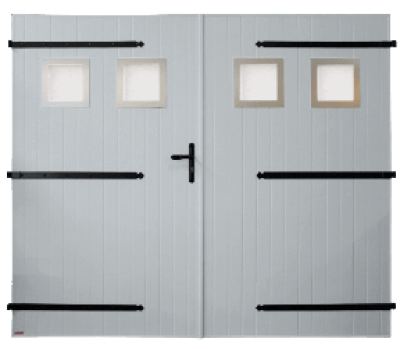 PORTE GARAGE ALU EXTRUDE 2 VANTAUX 2600x2350 SOTHOFERM