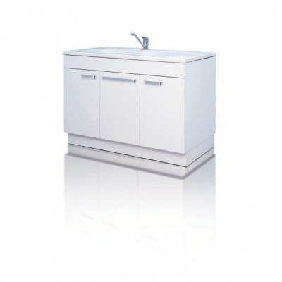 MEUBLE SOUS EVIER BLANC HYDRO 19 MM DECOR TUCSON 120x60 GENTE