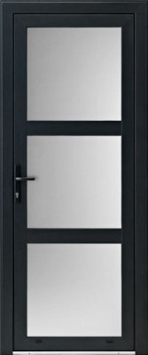 PORTE D'ENTRÉE ACIER MODELE NEPTUNE COLORIS NOIR ZILTEN