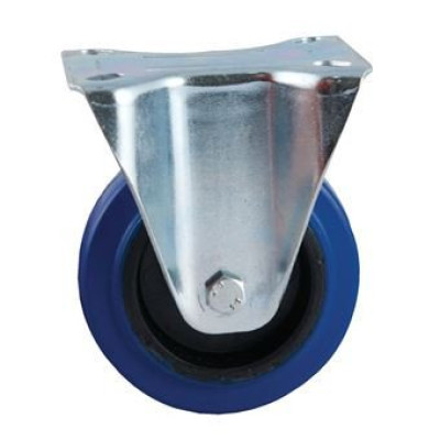 Roulette fixe D100 caoutchouc bleu RL 527822O, AVL