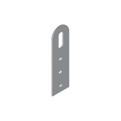 Attache universelle à bout carré pour suspension en acier zingué, dimensions 90 x 25 mm, épaisseur 1,5 mm - TORBEL INDUSTRIES