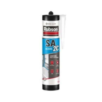 Mastic sanitaire Rubson SA2 couleur gris clair tous supports 280 ml 2610407 RUBSON