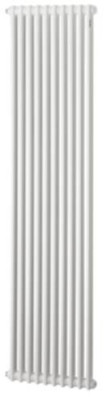 Radiateur eau chaude Acova Vuelta vertical, puissance 1931W (dT50), hauteur 2007 mm, largeur 682 mm, 14 éléments, raccordement par le bas, entraxe 50 mm centré, appareil réversible gauche/droite, Blanc RAL 9016 M2C2-14-200 ACOVA