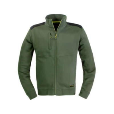 Sweat-shirt Slick fermeture éclair longue vert M 37950 KAPRIOL